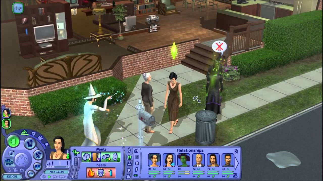 the sims 2 witch s hair